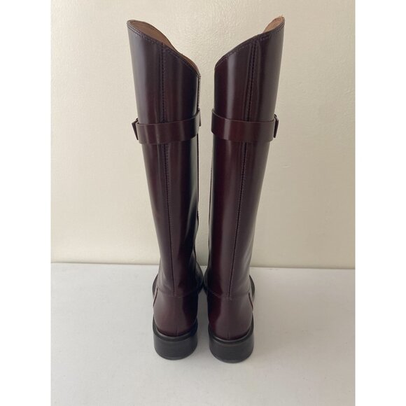 New Reformation x Kacey Musgraves Franklin Knee Riding Boot Ruby - Picture 4 of 15